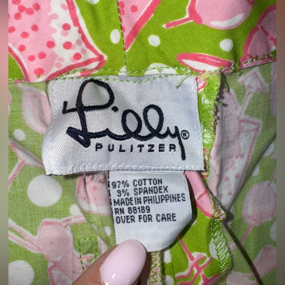 Lilly Pulitzer Shrimp Cocktail Capris Cropped Pants - Picture 5 of 8